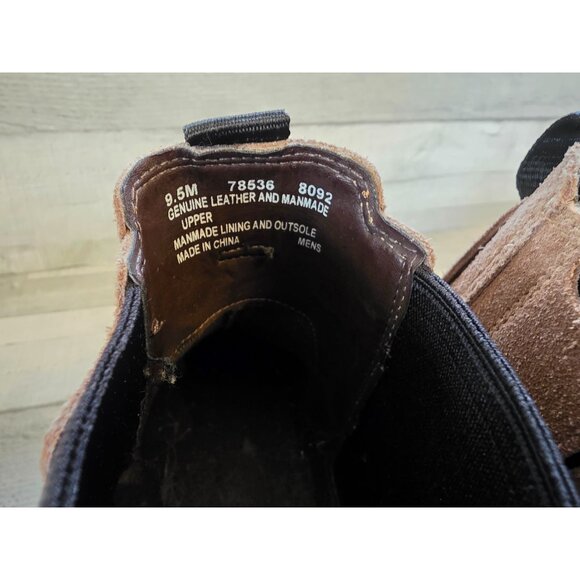 Timberland Mens Suede Chelsea Boots 9.5M Brown Genuine Leather & Manmade Upper - Picture 5 of 6